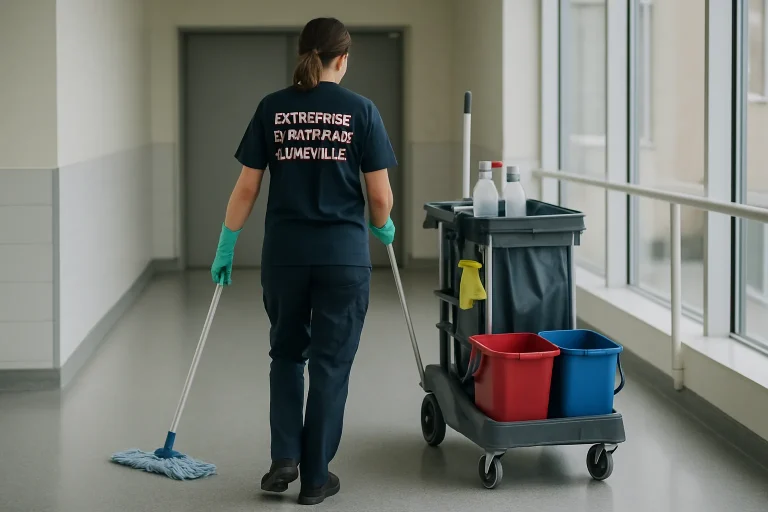 Un professionnel du nettoyage désinfecte un appartement à Lunéville après un décès.