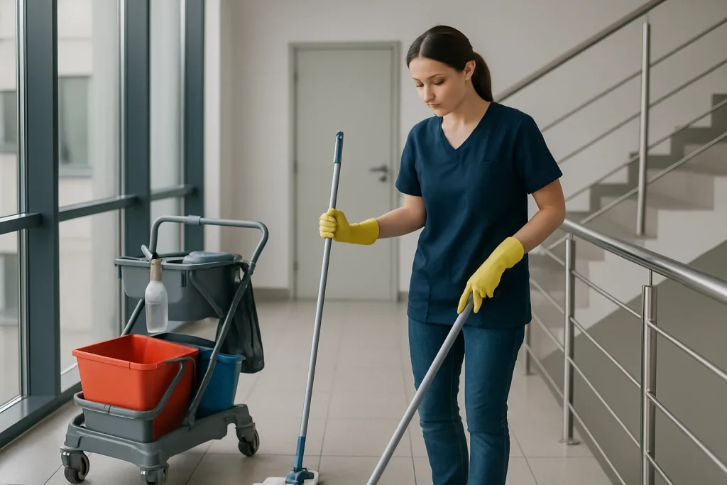 Équipe de professionnels nettoyant un appartement à LONGWY, avant et après nettoyage.