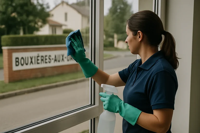 Équipe de professionnels effectuant un nettoyage approfondi dans un logement à BOUXIERES-AUX-DAMES.