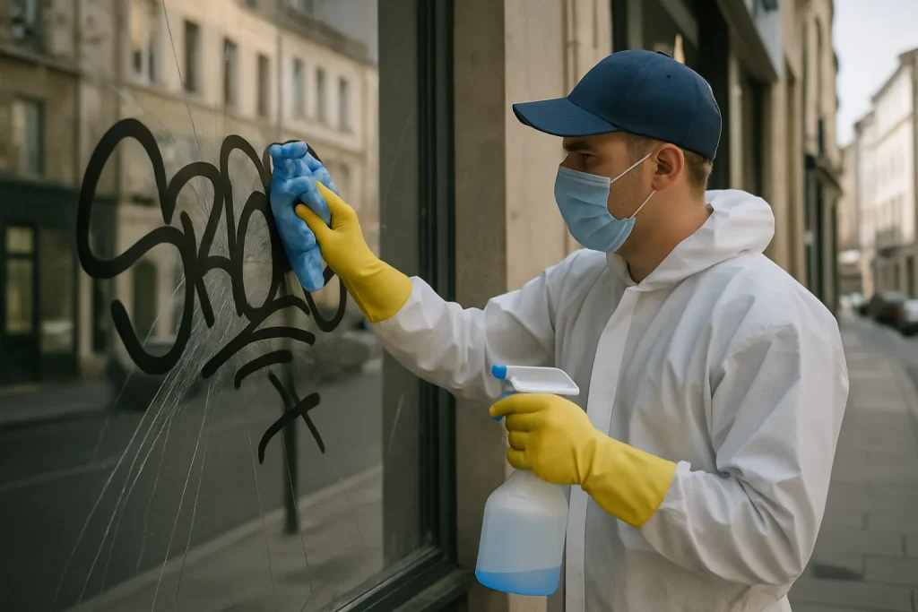 Comment le nettoyage après vandalisme minimise les pertes commerciales à Nancy