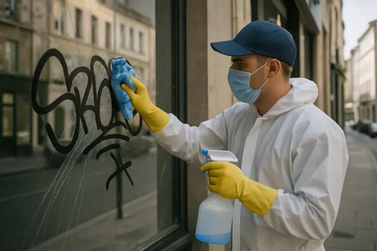 Comment le nettoyage après vandalisme minimise les pertes commerciales à Nancy